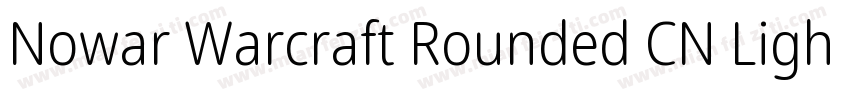 Nowar Warcraft Rounded CN Light字体转换